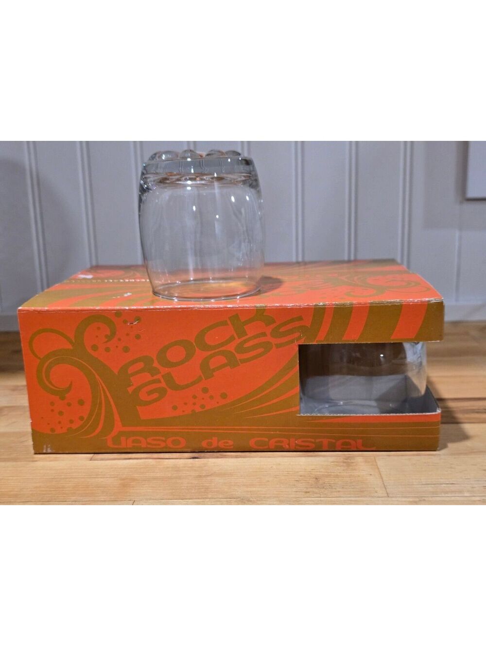 Vtg 1970s Sarica Heavy Duty Rock Glass Tumblers New Old Stock Box of 6 Multi-Qty